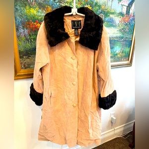 INC suede coat